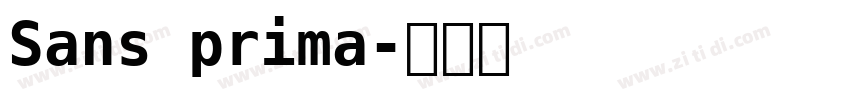 Sans prima字体转换